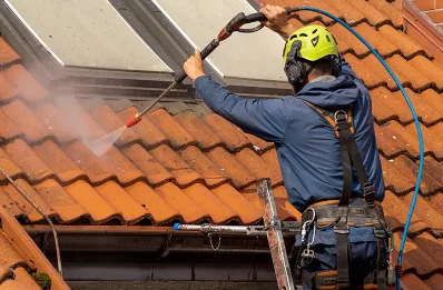 Démoussage et hydrofuge de toiture à Brenat